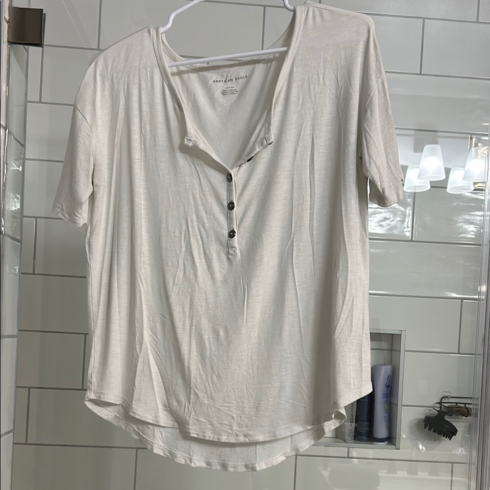 American Eagle Outfitters off-white Blouse